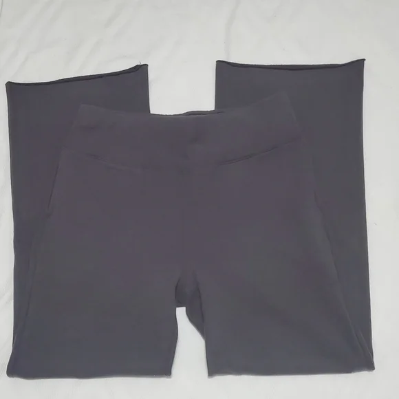 Lunya Pima Cotton Good In Bed  Wide Straight Leg Lounge Pants Taupe Brown Medium - Picture 3 of 12